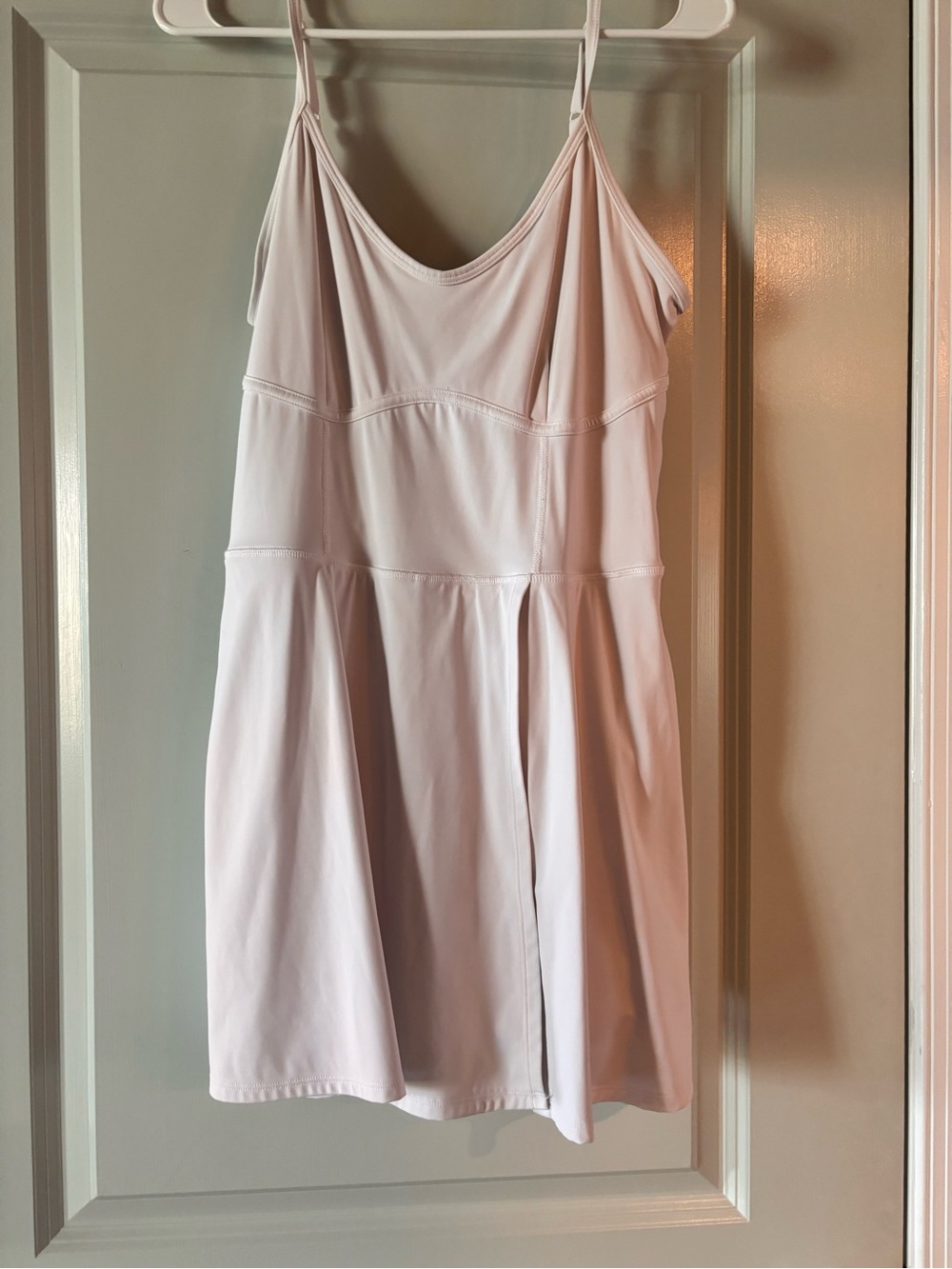 Women's white JoyLab active dress with shorts under